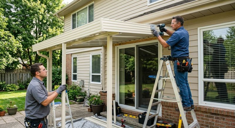 Aluminum Awning Installation in Napa, CA