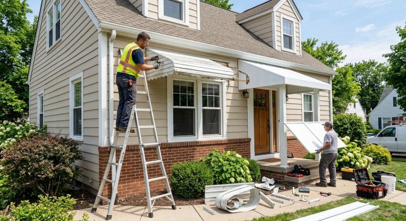 Aluminum Awning Installation in Fayetteville, NC