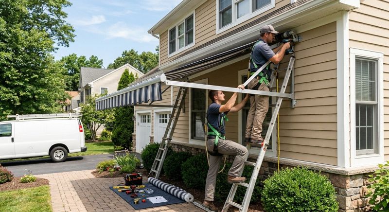 House Awning Installation in Marin County, CA