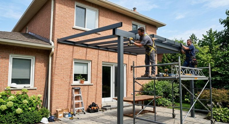 Metal Awning Installation in Sonoma County, CA