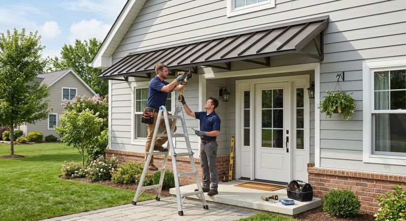 Metal Shade Installation in Napa, CA