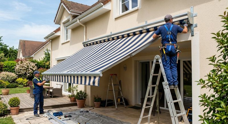 Porch Awning Installation in Santa Rosa, CA